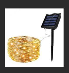 Luces Solares de Navidad Luz Amarilla 10 m