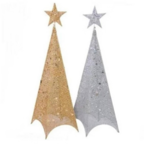 Árbol Pirámide Metálico de Navidad 1,2 m