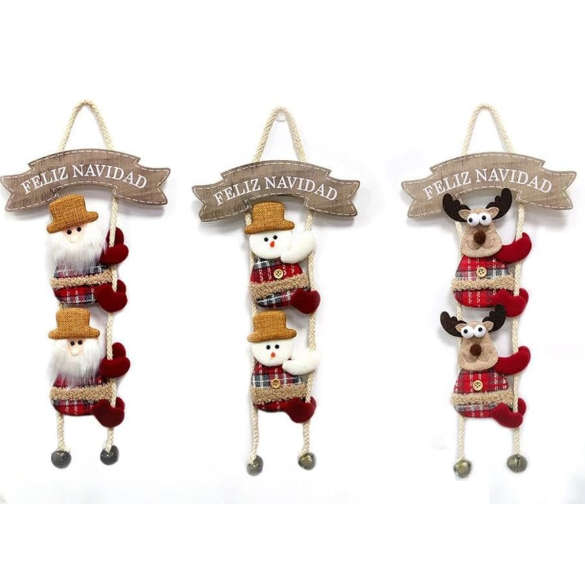 Set 8 Adornos Colgantes Dobles para el Árbol