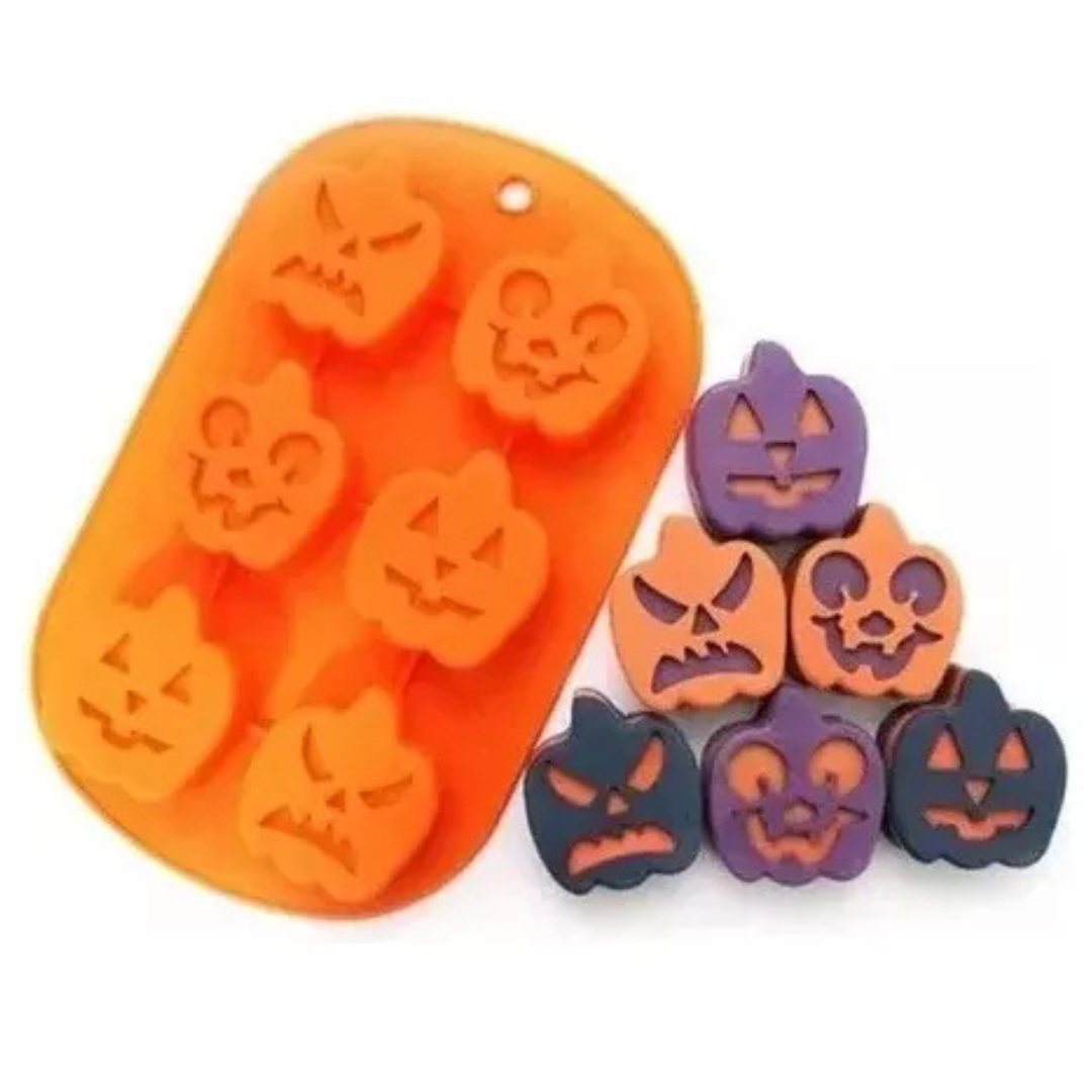 Molde de 6 cavidades de calabazas