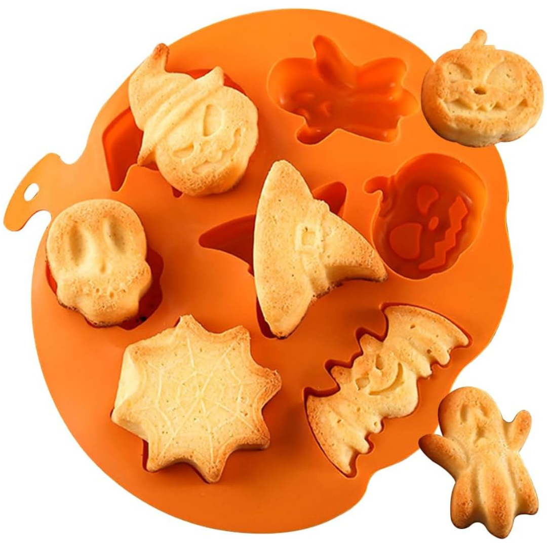 Set de 7 moldes con figuras de Halloween