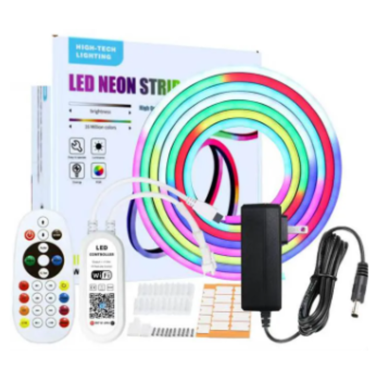 Tira de luces LED neón RGB de 5 metros