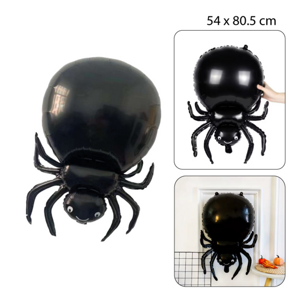 Globo Araña Negra Halloween