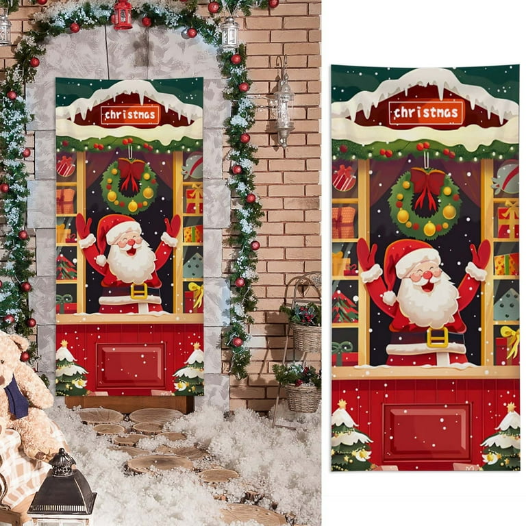 Cubierta de puerta decorativa de Navidad